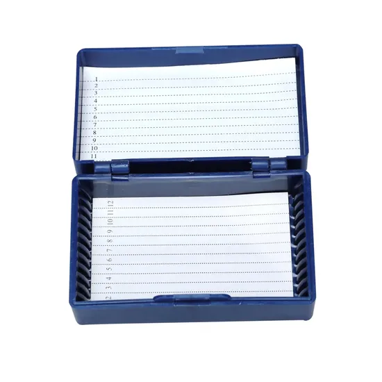 China productie monster container microscoop dia opslagbox gebruikt voor onderwijsinstellingen
